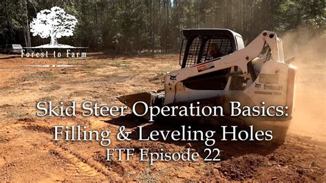 can i drive a skid steer on fill dirt|how to level a skid steer.